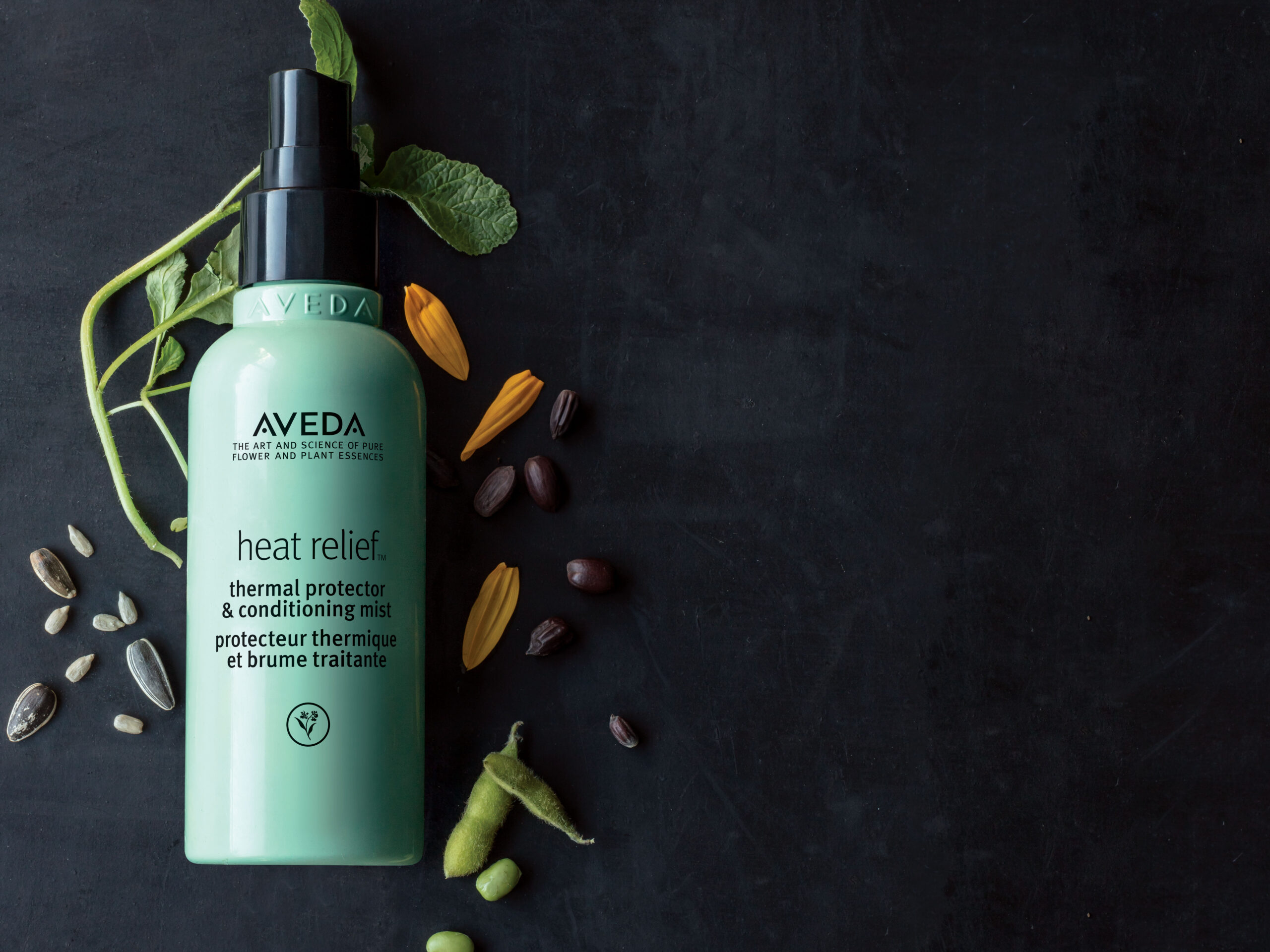 Aveda Heat Relief Thermal Protector available at Salon Madeleine in Melbourne Florida