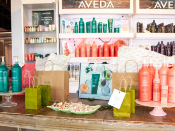 Aveda product display at Salon Madeleine - Aveda Salon Melbourne FL